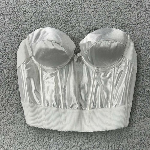 Wonderbra Bra 34A Push Up Bra 7554 Corset Bustier Bra Underwire Satin - Picture 1 of 10